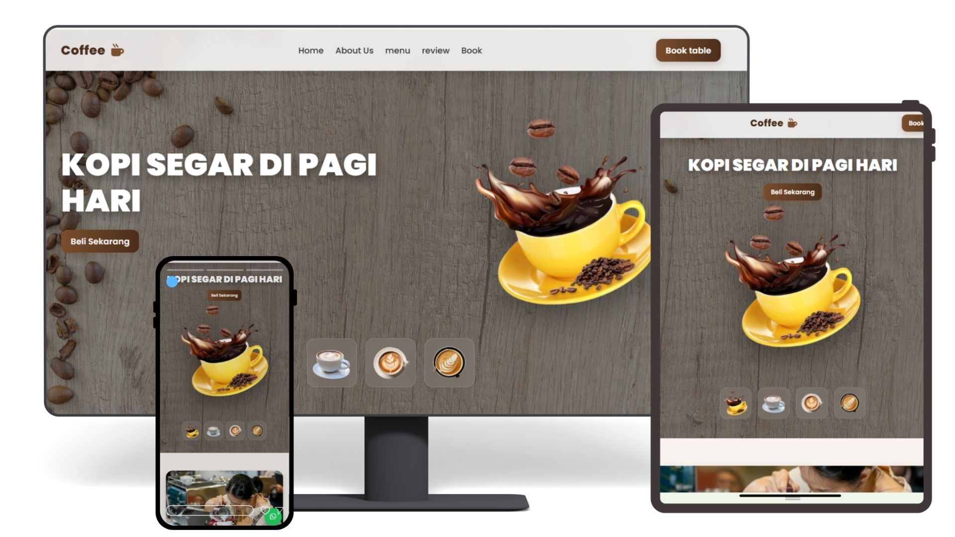 Landing Page UMKM Coffee Shop